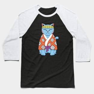 Pirate Cat Fish Baseball T-Shirt